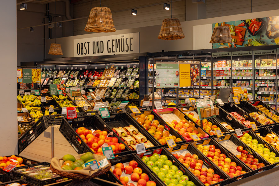 Obst und Gemüse Abteilung